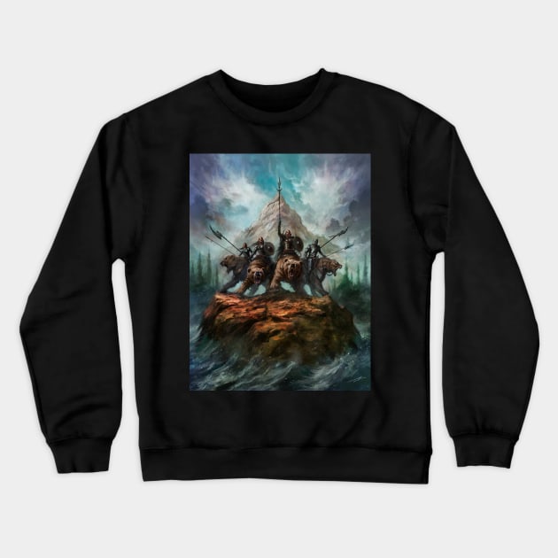 Warriors of the North Crewneck Sweatshirt by AlanLathwell